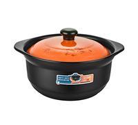 Cocotte en argile, cocotte céramique, marmite terre cuite, à soupe for la cuisine domicile, nourriture avec poignée et couvercle, vapeur for viande de poulet (4,5 L)(4.5L)
