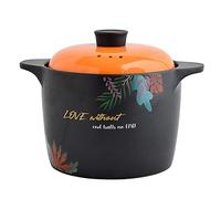 Cocotte en argile, marmite avec couvercle for cuisson à la vapeur, poignées de transport, terre cuite, ragoût, polyvalente for, le rôtissage (6 L)(4.5l)