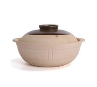 Cocotte en argile, marmite, terre cuite, ustensiles de cuisine, à ragoût, avec couvercle, petits bols céramique qualité supérieure résistants la chaleur, cuisson soupe (3800 ml)(4800ml)