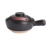 Cocotte en céramique, cocotte en terre cuite, marmite en céramique, marmite à soupe japonaise, cocotte japonaise en céramique, for la cuisine et le restaurant(Black,1100ML)