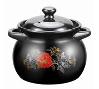 Cocotte En Céramique Terre Cuite Naturelle, Casseroles Argile For La Cuisson, Avec Couvercle, Marmite À Soupe, Ragoût, Cuisinière, Coffre-fort For Four(4L)