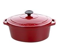 Cocotte en fonte émaillée - CHASSEUR - ovale 31 cm - rouge sublime - tous feux dont induction