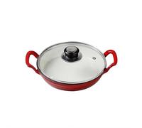 Cocotte en fonte émaillée - Cocotte ovale - Casserole en fonte avec couvercle - Cocotte ronde pour cuisson lente