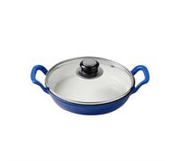 Cocotte en fonte émaillée - Cocotte ovale - Casserole en fonte avec couvercle - Cocotte ronde pour cuisson lente