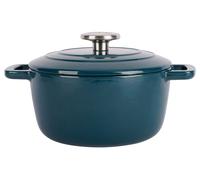 Cocotte en Fonte émaillée, FONTESTIC, Bleu canard, D20 cm Cosy & Trendy