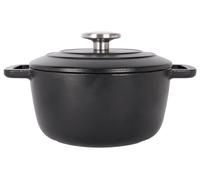 Cocotte en Fonte émaillée, FONTESTIC, Noir, D20 cm Cosy & Trendy
