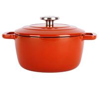 Cocotte en Fonte émaillée, FONTESTIC, Rouille, D20 cm Cosy & Trendy