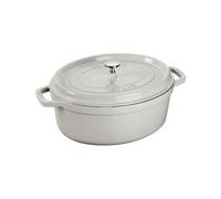 STAUB - COCOTTE Truffe Blanche en Fonte avec Picots Ovale 29 CM
