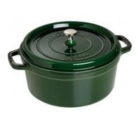 Cocotte en fonte émaillée ronde Staub basilic - 1102885 - Fonte - Ronde - 28 cm - Basilic Multicolore G