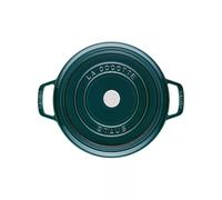 Cocotte en fonte Emaillée Ronde Staub Bleu la Mer majolique D26 5.25L