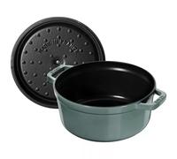 Cocotte en fonte Emaillée Ronde Staub EUCALYPTUS D28 6.70L