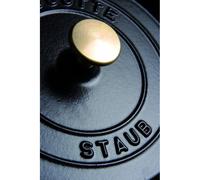 Staub Cocotte en fonte émaillée Ronde D22 – 22 cm, 2,6 L, tous feux dont induction – Noir