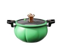 Cocotte en fonte Halloween Citrouille (7,4 L) - Micro-pression en fonte pour couvercle de cuisinière pour ragoûts, cocotte avec