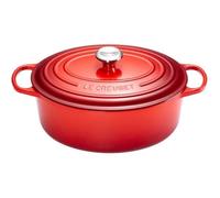 Le Creuset Cocotte Signature en Fonte Émaillée avec Couvercle, 33cm, Ovale, 7,5 L, 6,595 kg, Cerise, 21178330602430