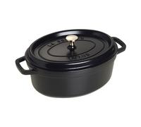Cocotte en Fonte, Ovale, Ø 29 cm, 1 L, Noir Mat Staub