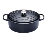 Le Creuset - Signature - Cocotte ovale 29cm - noir/hauteur sans couvercle: 11cm/Convient à toutes les sources de chaleur