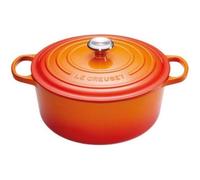Le Creuset - Signature - Cocotte ronde Ø26cm - volcanique/hauteur sans couvercle: 11,5cm/Convient à toutes les sources de chaleur