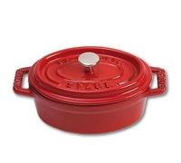 Cocotte en Fonte - STAUB - Mini Ovale - 11 cm - Cerise - Compatible Induction
