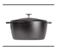 Lodge - Cocotte en fonte 5,2L - Tous feux - Collection BlackLock - Made in USA
