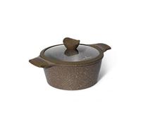 Just Perfecto Cocotte avec couvercle JL-33 24 cm marron, anti-adhésif, tous feux dont induction