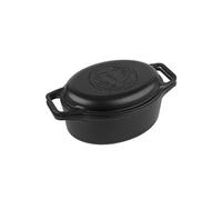 Cocotte et Poêle Induction Fonte Emaillée 31 cm, Dutch Oven 5,7L, Sans PTFE,, 38717, , Noir