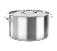 Cocotte faitout marmite - VIDAXL - 51140 - Acier inoxydable - 44 L - 45x28 cm