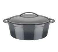 Cocotte Fonte Massive - Gsw - Grey Shadow - 33 X 25 Cm - Ovale - Induction - Gris