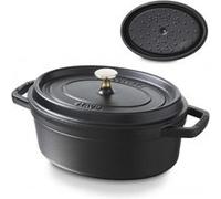 Cocotte fonte ovale, 27 cm, noir Noir G