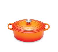 Le Creuset Cocotte en Fonte Émaillée Signature avec Couvercle, 27 cm, Ovale, 4,1 L, 4,425 kg, Volcanique, 21178270902430