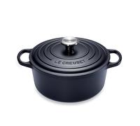 Cocotte Signature en fonte émaillée ronde 24 cm noir