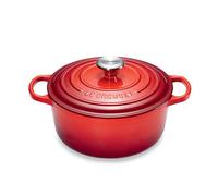 Cocotte fonte rond 26 cm cerise Le Creuset