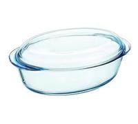Pyrex Casserole Ovale 33 x 20 x 13 cm, Verre, Transparent, 33 cm cm
