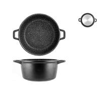 Cocotte haute en pierre antiadhésive avec fond à induction cm20