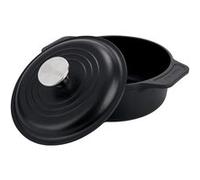 Cocotte Induction Fonte Assaisonnée 20 cm, Dutch Oven 1,9L, Sans PTFE et PFOA Victoria 31114 Noir 6