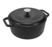 Cocotte Induction Fonte Émaillée 27 cm, Dutch Oven 5,7L, Sans PTFE et PFOA Victoria 36355 Noir 6 G
