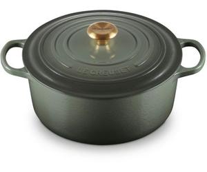 Cocotte LE CREUSET 28CM THYM BOUTON DORÉ