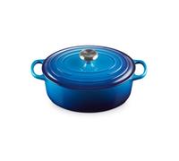Cocotte - LE CREUSET - Oval Evolution - 29 cm - Fonte émaillée - Azure