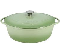 Cocotte - MENASTYL - 6020072 - Ronde - En fonte acier émaillé - Vert - 6,5 litres