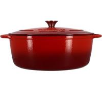 Cocotte - MENASTYL - 6020105 - Ronde - En fonte acier émaillé - Rouge - 7 litres