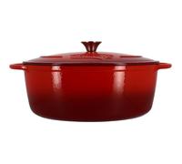 Cocotte - MENASTYL - 6020105 - Ronde - En fonte acier émaillé - Rouge - 7 litres - 29 cm