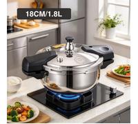 Cocotte minute 1.8L - Autocuiseur inoxydable - Antidéflagrant - Convient aux cuisinières à gaz aux plaques à induction etc