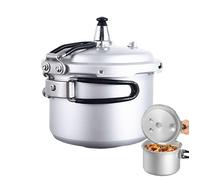 Cocotte-minute 3L, Cuisson rapide, Poignée pliable, Système de sécurité, Autocuiseur Gaz, pour maison et camping