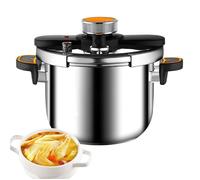 Cocotte-minute 6L super rapide, Autocuiseur, ouverture facile, économie d'énergie, Casserole Induction et à Gaz, Acier inoxydable