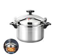 Cocotte Minute 7L/9L/11L/15L,Autocuiseur Cuisinière à Gaz | Autocuiseur Professionnels Aluminium Avec Système Couvercle à Verrouillage Sécurisé,Double Poignée, Multicuiseur à Cuisson