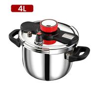 Cocotte Minute - Autocuiseur En Acier Inoxydable 201 4L 22cm - Haute Pression 100kpa Compatible Induction Et Gaz - Épaisse - Maison