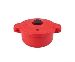 Cocotte minute pour micro-ondes avec fonctions de cuisson à la vapeur et de cuisson multifonction, cuiseur vapeur pour riz, légumes, pâtes pour réduire le temps de cuisson, 27,5 x 14 cm (1 paquet)