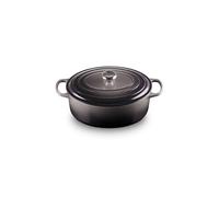 Le Creuset, Cocotte Signature en Fonte Émaillée avec Couvercle, Ø 31cm, Ovale, Compatible avec Toutes Sources de Chaleur (Induction Incluse), Capacité : 6.3 L, 5.705 kg, Gris
