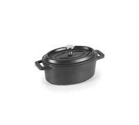 Cocotte ovale 12x8,5 cm en fonte noir - - Noir - Fonte Aluminium