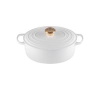 Cocotte Ovale 27 cm Le Creuset Signature Fonte 21178270101441 Blanc