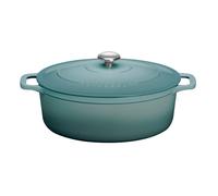 Cocotte ovale 29 cm Chasseur bleu fonte 37x23 cm